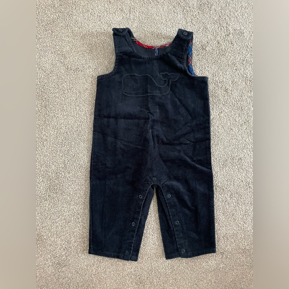 Vineyard Vines Navy Overalls 3-6 months